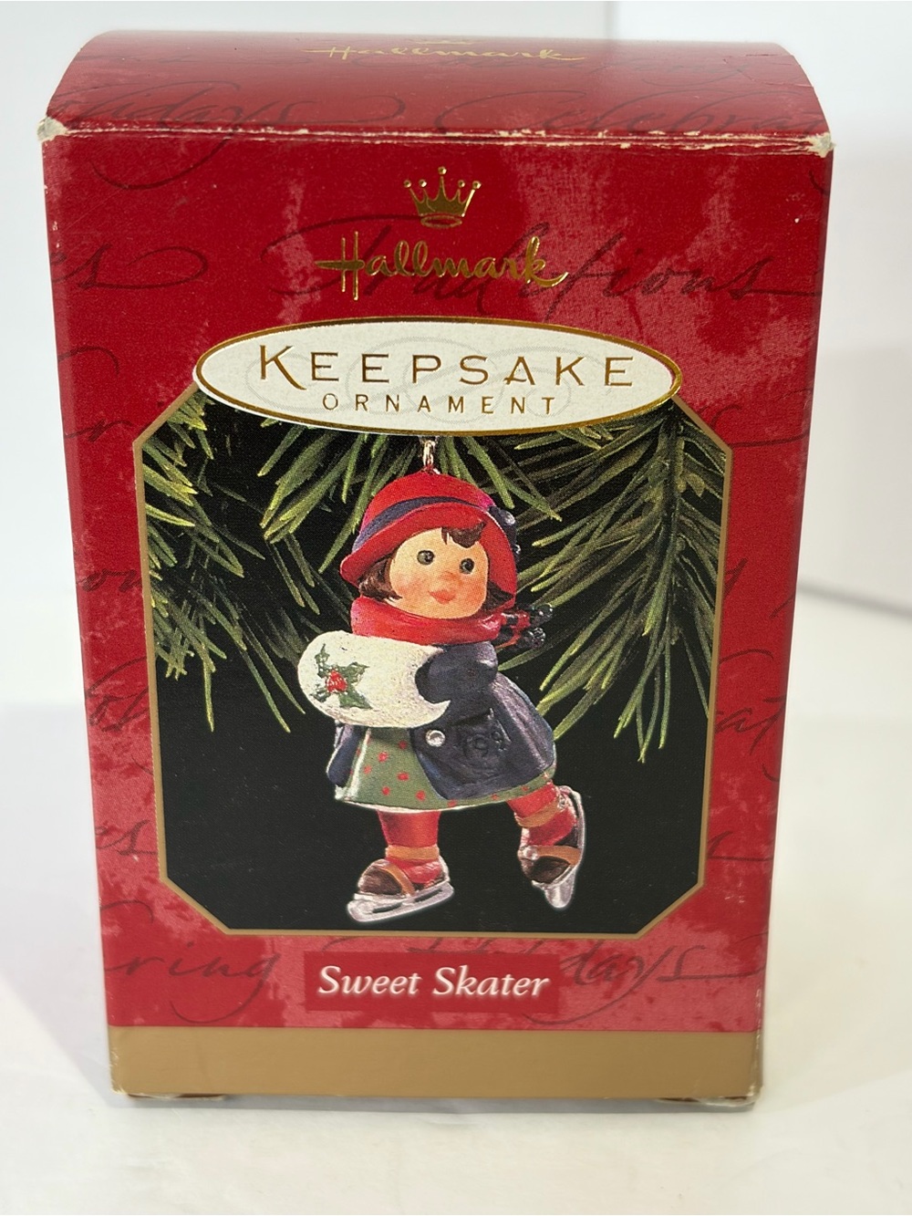 Vintage 1999 Hallmark Sweet Skater Ornament